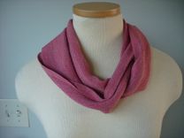 Old Rose Hand Woven Silk Scarf 2 small