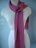 Old Rose Hand Woven Silk Scarf 3 small
