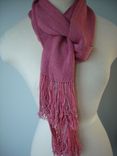 Old Rose Hand Woven Silk Scarf 4 small