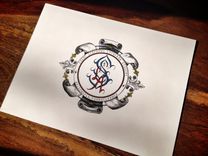 5x8" Custom Art Monograms 1 small
