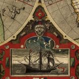 1595 Hondius Map Of The World 2 small