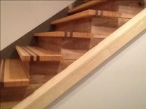 Staircase With Walnut Accents, Walnut Risers 3 small