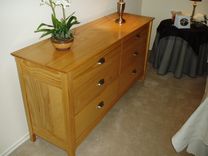 Dresser, 6 Drawers - Pine 1 small