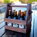 Personalized Wooden Beer Caddy, Beer Tote, Beer Carrier 2 small