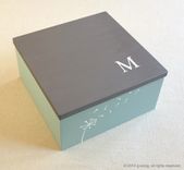 Personalized Dandelion Box - Custom Jewelry Box 4 small