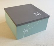 Personalized Dandelion Box - Custom Jewelry Box 1 small
