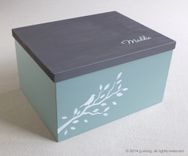 Custom Wooden Box – Keepsake Box, Jewelry Box, Mementos, Wedding, Photo Box 3 small