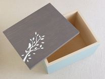 Jewelry Box - Wooden Box - Keepsake Box, Necklace Box, Wedding Box, Wood Jewelry Box, Photo Box 1 small