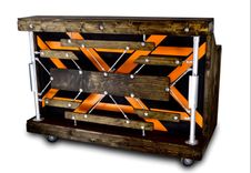 Custom Industrial Contemporary Modern Wood And Metal Bar 1 small