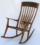 Figured Walnut Rocking Chair 1 small