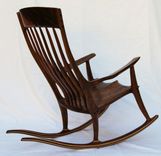 Figured Walnut Rocking Chair 3 small