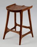 Figured Walnut Bar Stool 3 small
