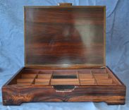 Jewelry/Keepsake Boxes Of Cocobolo And Brazilian Rosewood 1 small