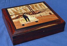 Custom Wood Inlay Keepsake/Jewelry Box 2 small