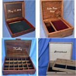 Custom Wood Inlay Keepsake/Jewelry Box 6 small