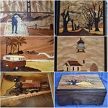 Custom Wood Inlay Keepsake/Jewelry Box 3 small