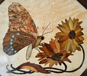 Jewelry/Keepsake Box With Butterfly Marquetry Inlay 1 small