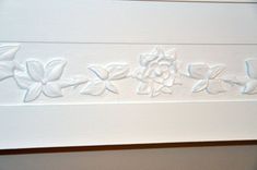 Carved Painted Fireplace Mantel 2 small