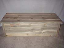 Colorado Blue Stained Pine Blanket Chest 1 small