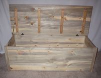 Colorado Blue Stained Pine Blanket Chest 2 small