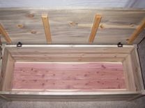 Colorado Blue Stained Pine Blanket Chest 3 small