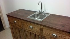 Custom Cabinets To Fit An Odd Space. 1 small