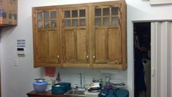 Custom Cabinets To Fit An Odd Space. 3 small
