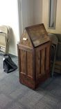 Mission Style Flat Panel Trash Cans 4 small