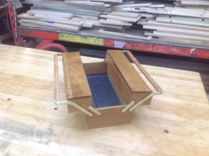 Oak Tool Box, Art Hobby Box 3 small