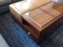 Coffee Table With Drawers And Attached Tray 2 small