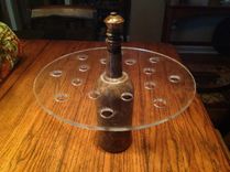 Wooden Wine Bottle And Display Shelf 1 small