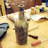 Wooden Wine Bottle And Display Shelf 2 small