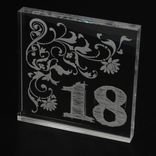 Laser Cut/Engraved Acrylic Table Numbers 1 small