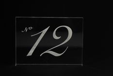 Laser Cut/Engraved Acrylic Table Numbers 2 small