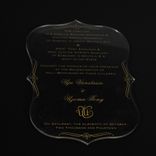 Laser Cut/Engraved Acrylic Invitations 2 small