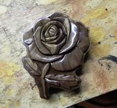 Intarsia Rose Jewelry Box 2 small