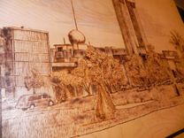 Burned Pyrography Mural 2 small