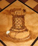 Inlayed & Burned Super Chess Board 2 small