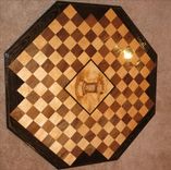 Inlayed & Burned Super Chess Board 1 small
