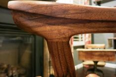 Hand-Carved Walnut Side Chair 3 small