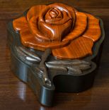 Intarsia Rose Jewelry Box 1 small
