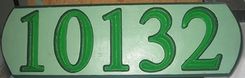 House Number Signs 6 small