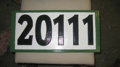 House Number Signs 7 small