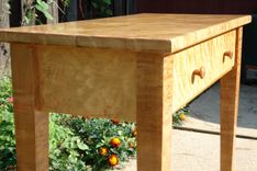 Tiger Maple Hallway Table 4 small