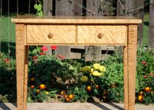 Tiger Maple Hallway Table 5 small