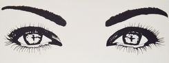 Large Abstract Eyes Painting 2 small