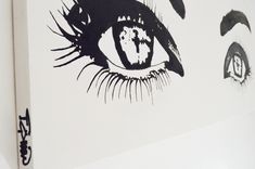 Large Abstract Eyes Painting 3 small