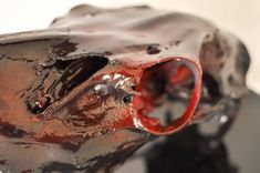 Painted Elk Skull- Custom Sculpture And Art 2 small