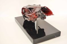 Painted Elk Skull- Custom Sculpture And Art 3 small