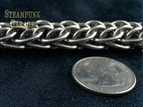 Niflheimr Wallet Chain - Stainless Steel - Handcut Rings 5 small